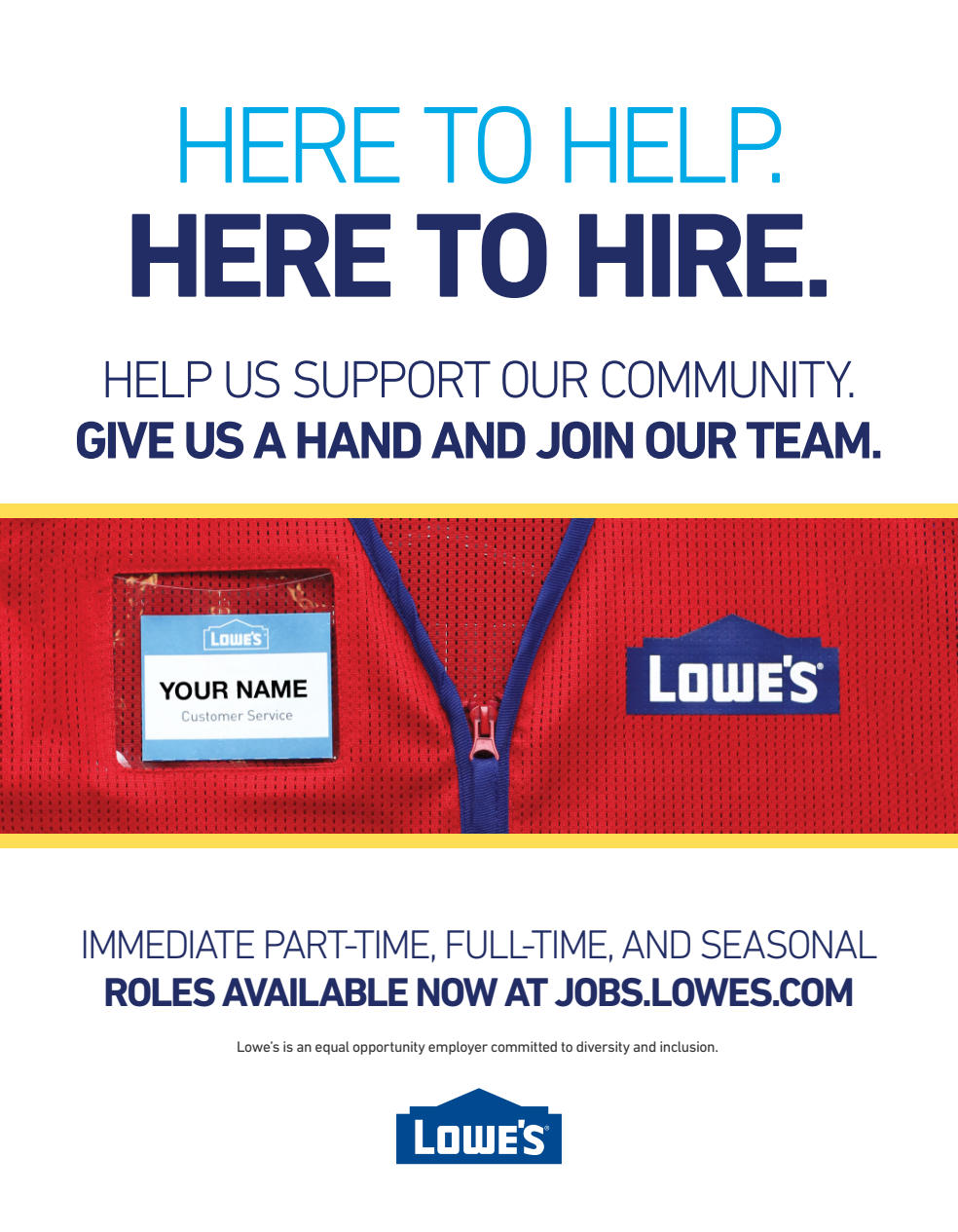Jobs lowes department of justice jobs